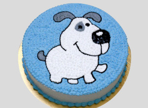 bánh kem bánh sinh nhật hình chú chó