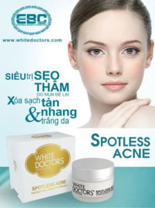 kem trị thâm do mụn chính hãng white doctors spotless acne