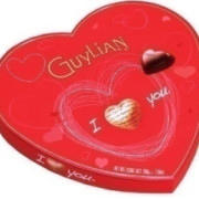 CHOCOLATE GUYLIAN PRALINE HEARTS 125G