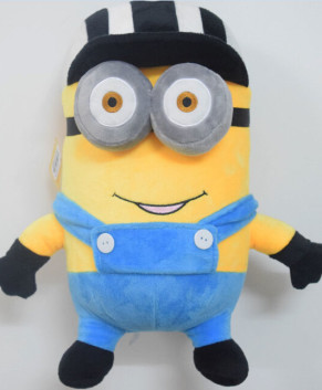 Thú nhồi bông Minion nón sọc lớn TBMNONS2