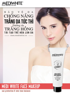 Kem Trang Điểm Trắng Da Mặt Medi White - Face Makeup