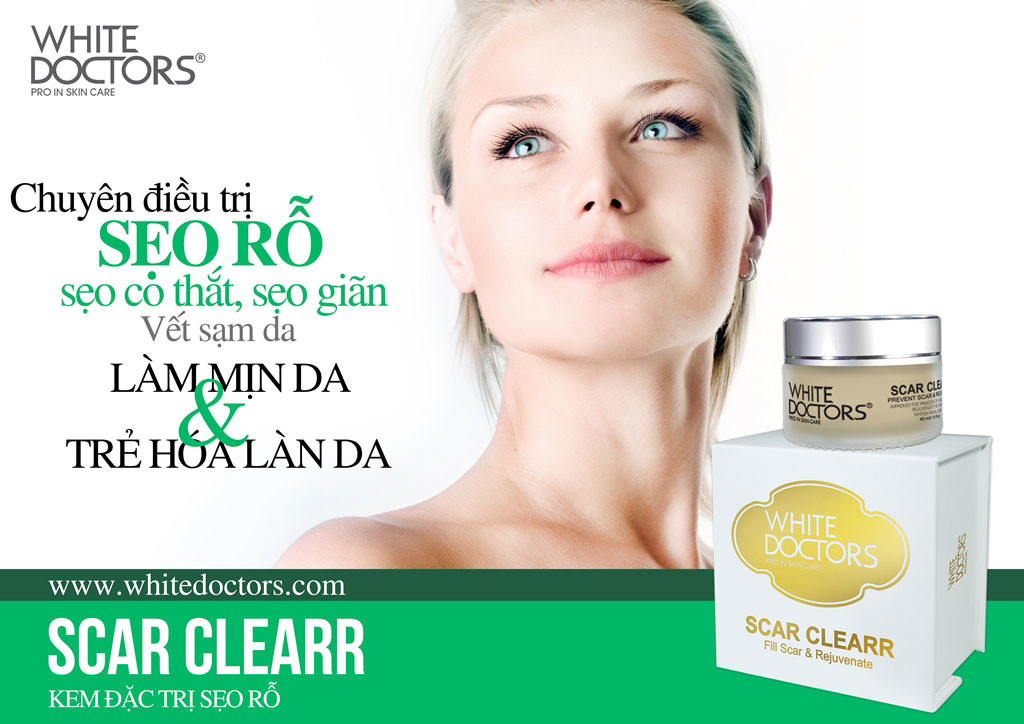 Kem đặc trị sẹo rỗ chính hãng White doctors scar clearr