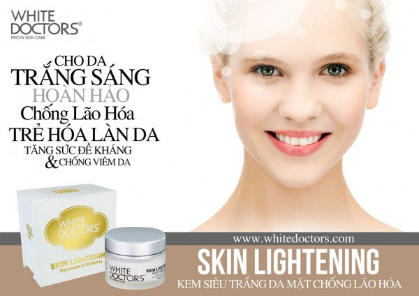 Kem làm trắng da mặt chính hãng white doctors skin lightening