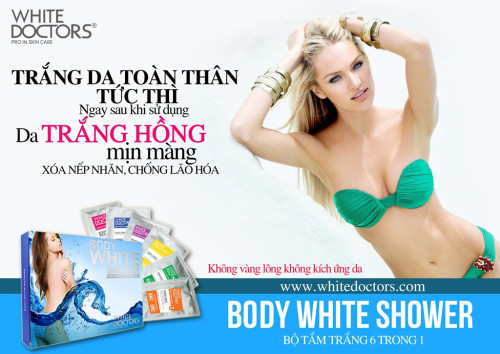 Kem tắm trắng siêu trắng da White Doctors 6 trong1