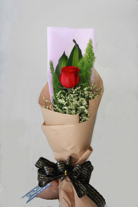 Bó hoa hồng đỏ riêng mình em