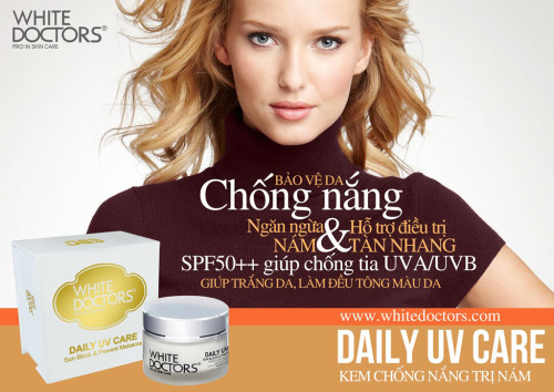 Kem chống nắng trị nám chính hãng white doctors daily uv care