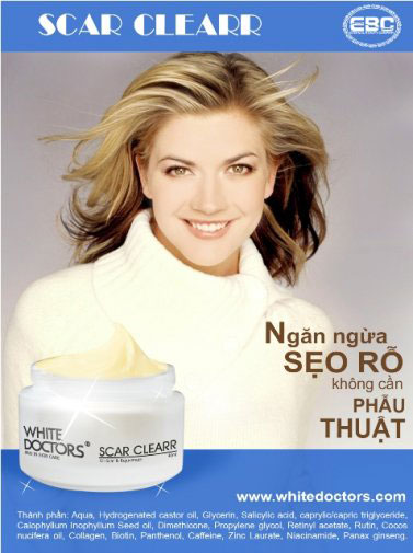 Kem đặc trị sẹo rõ chính hãng Whitd doctors scar clearr